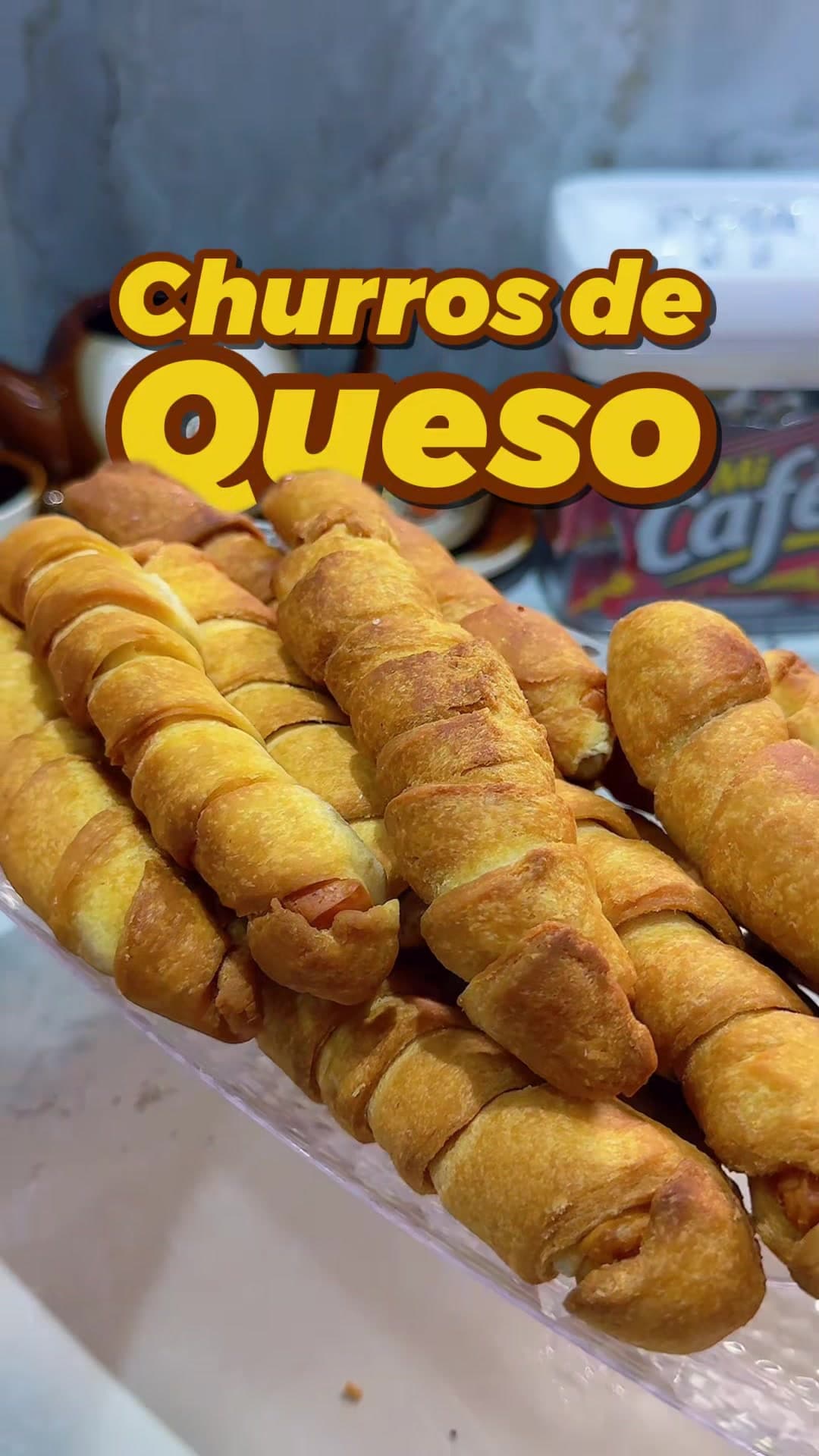 Churros de Queso con Café
